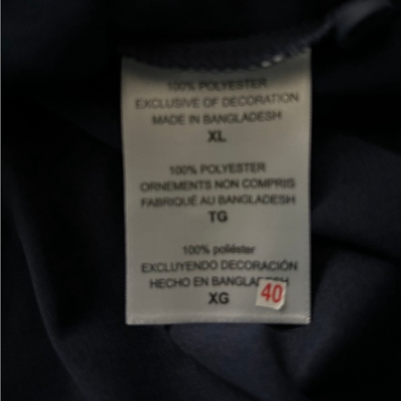 Michigan Wolverines Champion Blue Moisture Wick X-Large XL Logo Polo Shirt NWT - Picture 5 of 6